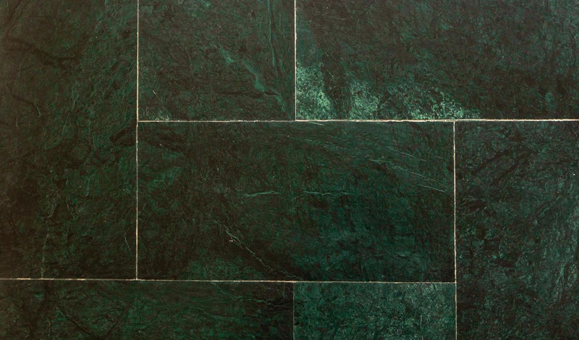 Green floor tile