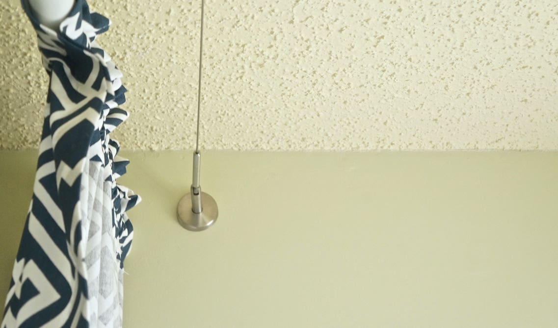 shower curtain with a built-in liner