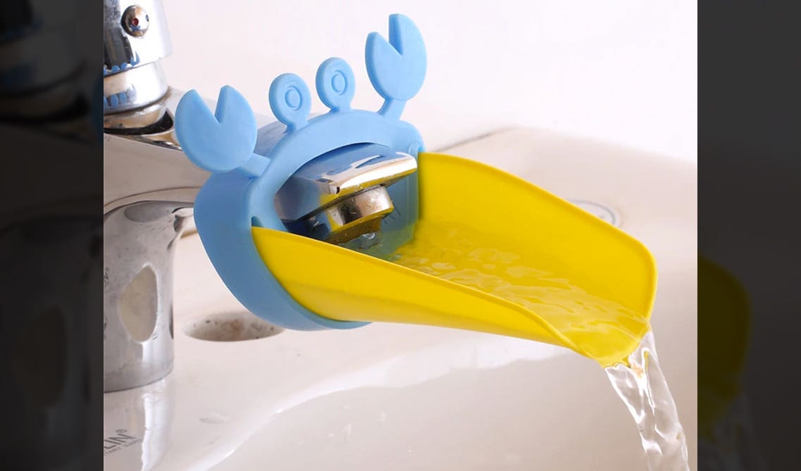 blue and yellow color Faucet extenders